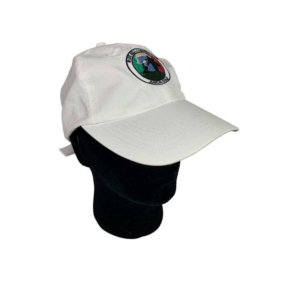 Small Fit Adult Imperial Golf Hat White "Blue Bell Country Club Junior Golf"